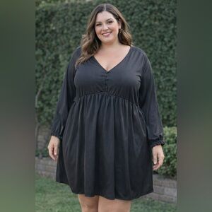 Classic Mini Black Dress, Joe Fresh size 2X, Flowy Formal